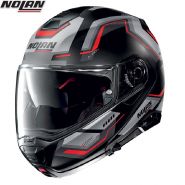 Шлем Nolan N100.5 Upwind, Черно-красный