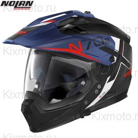 Шлем Nolan N70-2 X Bungee, Черный матовый с синим