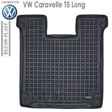 Коврик Volkswagen T5 от 2003 - 2015 на Caravelle длинная база в багажник резиновый Rezaw Plast (Польша) - 1 шт.