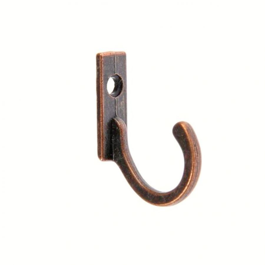 Крючок для ключницы одинарный, медь, 2,7 см