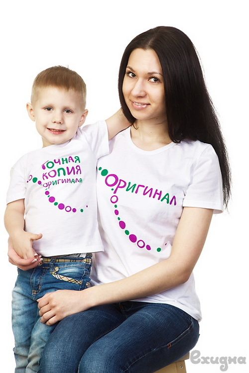 Футболка мужская "Точная копия оригинала"  белая