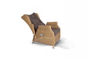 Кресло раскладное "Форио" плетеное, цвет коричневый