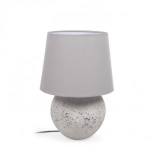 Настольная лампа Marcela из керамики с серой отделкой