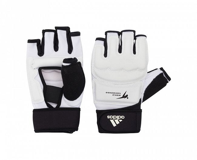 Перчатки для тхэквондо Adidas WT Fighter Gloves белые , размер ХL, артикул adiTFG01