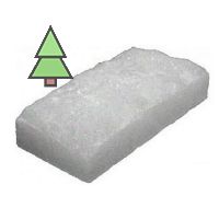 Плитка из гималайской соли белая 25*200*100 мм натуральная (Рустик)