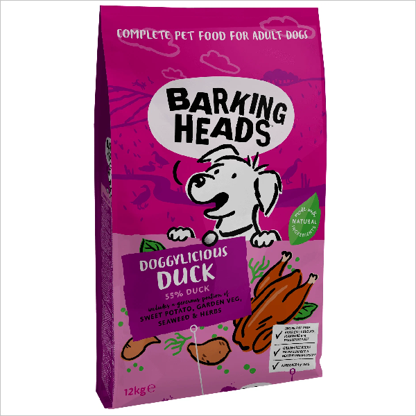 Сухой корм для собак Barking Heads Восхитительная утка с бататом 12 кг