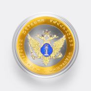 10 рублей 2002 год. Министерство ЮСТИЦИИ РФ. Цветная эмаль