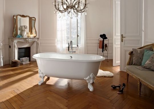 Чугунная овальная ванна Jacob Delafon Cleo 175x80 E2901-00 с антискользящим покрытием ФОТО