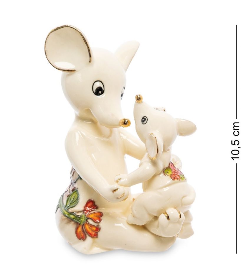Фигурка «Мышь с малышом» 7x5.5 см, h=10.5 см (JP-121/10)