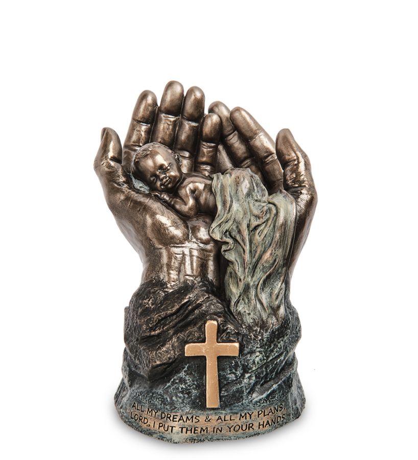 Статуэтка «Младенец в руках Господа» 7x6 см, h=10.5 см (WS-1116)