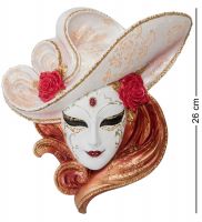 Венецианская маска «Розы» 25.5x6.5 см, h=26 см (WS-346)