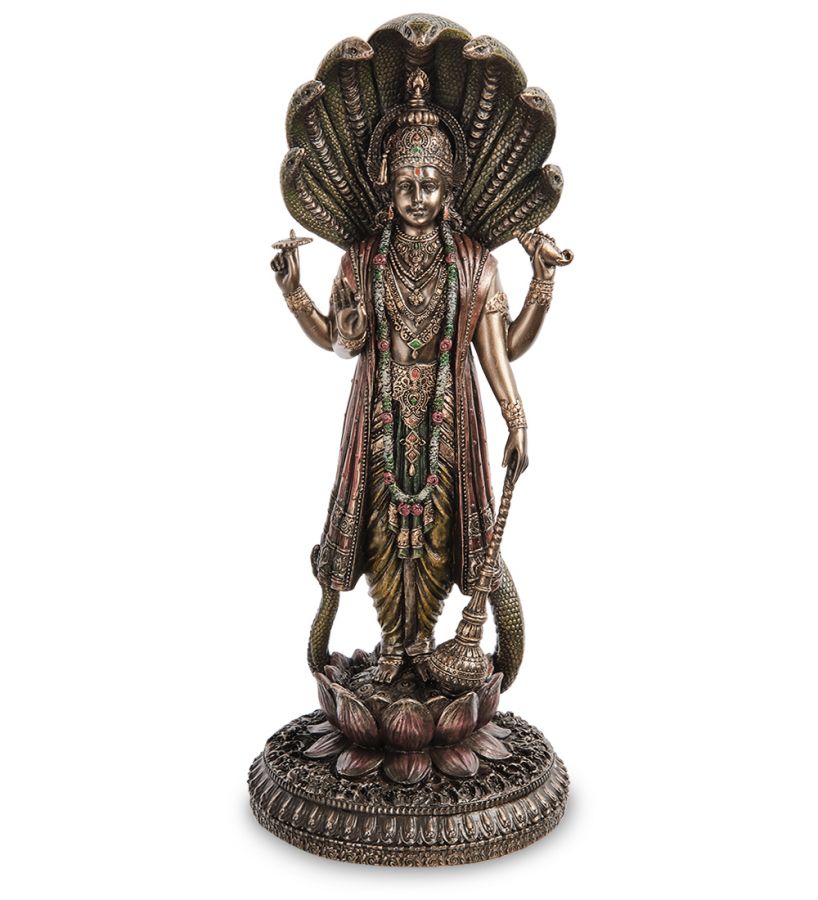Статуэтка «Вишну - верховное божество в индуизме, охранитель мироздания» 11x7 см, h=32 см (WS-1114)
