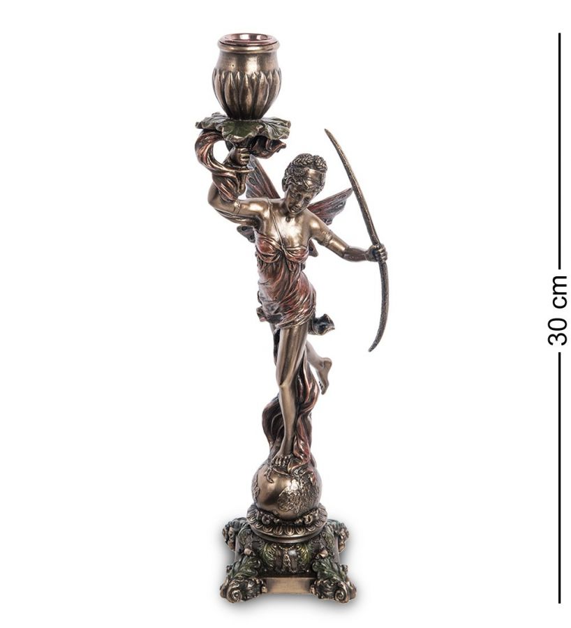 Статуэтка-подсвечник «Диана - богиня охоты, женственности и плодородия» 9x5.5 см, h=30 см (WS-979)