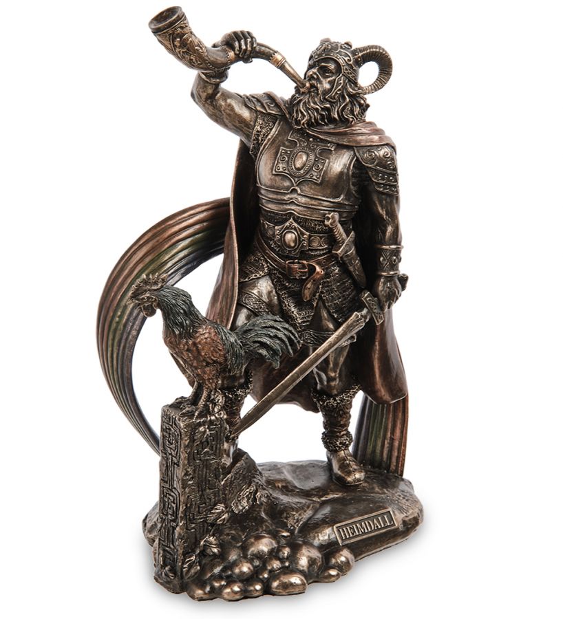 Статуэтка «Хеймдалль - страж богов и мирового древа» 16x9 см, h=24.5 см (WS-1089)