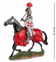 Статуэтка «Конный рыцарь крестоносец» 8x3 см, h=10 см (WS-828)