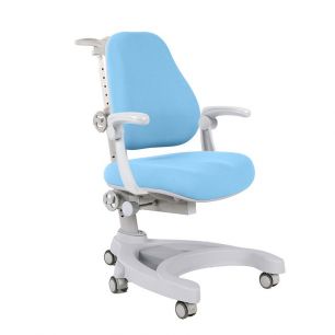 Детское кресло Magnolia Grey Cubby + голубой чехол! С подлокотниками