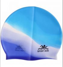 Шапочка для плавания Arena силиконовая разноцветная