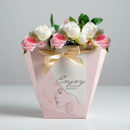 Пакет для цветов трапеция Enjoy, 10 × 23 × 23 см