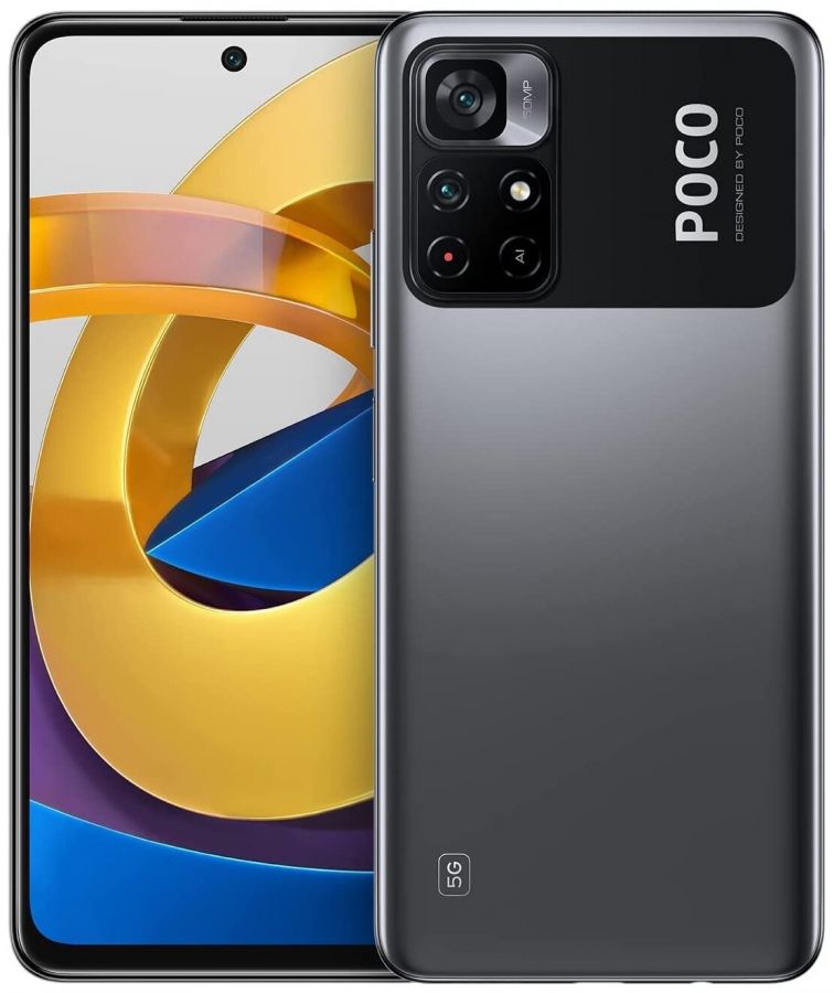 Смартфон Xiaomi Poco M4 Pro 5G 6/128 ГБ, чёрный