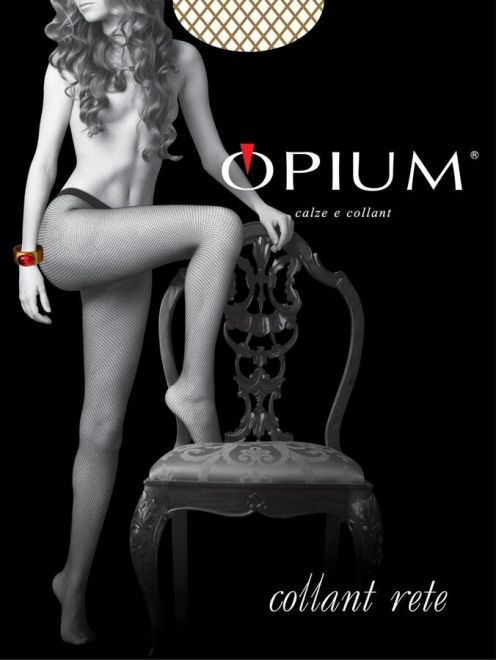 Колготки сетка Opium Collant Rete, цвет чёрный, размер 3