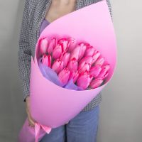 Тюльпаны розовые (от 15шт)