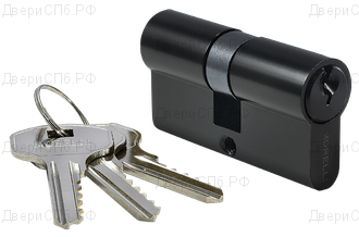 Ключевой цилиндр MORELLI ключ/ключ (70 мм) 70C BL Цвет - Черный