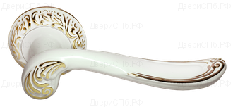 Дверные ручки Morelli "GIUSEPPE" MH-22-CLP W/PG - Цвет - Белый/золото