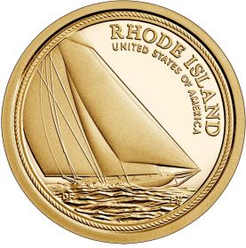Яхта "Рилаэнс".Штат Род-Айленд. 1 доллар США  2022 Инновации Монетный двор D
