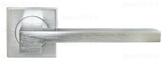 Дверные ручки Morelli Luxury NC-2-S CSA (STONE/КАМЕНЬ) Цвет - Матовый хром