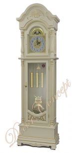 Часы напольные Columbus CR-9702-PG-Iv «Замок Шамбор» ivory