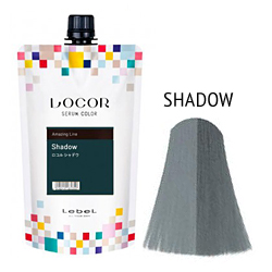 Lebel Locor Serum Color Amazing Line Shadow - Оттеночный краситель-уход Темно-серый 300гр
