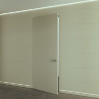 Скрытая дверь под покраску полотно 50 мм наружнее открывание