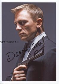 Автограф: Дэниэл Крэйг. Казино Рояль. "Бондиана". "Джеймс Бонд". "Агент 007"