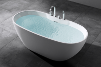 Отдельностоящая ванна из литьевого акрила ARTMAX AM-605-1700-790 со сливом-переливом схема 4