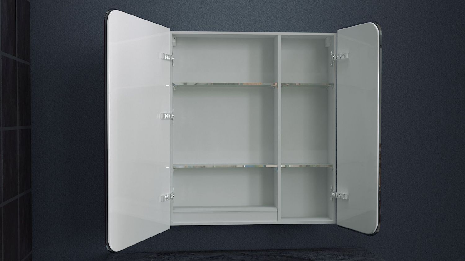 Двухдверное зеркало-шкаф с подсветкой ART&MAX VERONA  AM-Ver схема 2