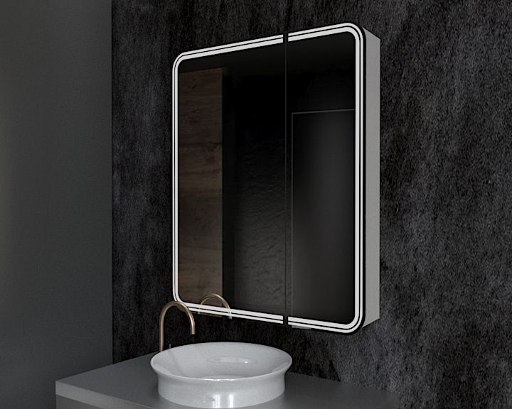 Двухдверное зеркало-шкаф с подсветкой ART&MAX VERONA  AM-Ver схема 7