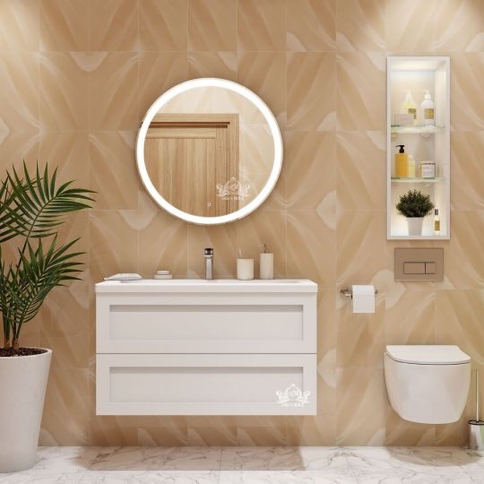 Зеркало для ванной с подсветкой ART&MAX BOLZANO AM-Boz-780-DS-F ФОТО