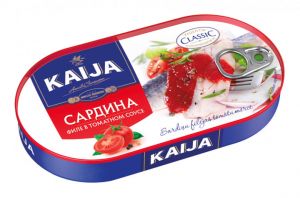 Sardina file tomat sousda Kaija 170 gr.