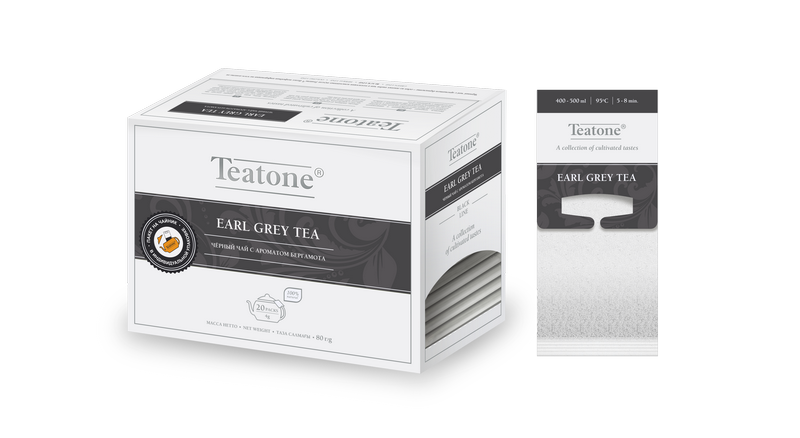 TEATONE Earl grey tea, упаковка 150 шт.