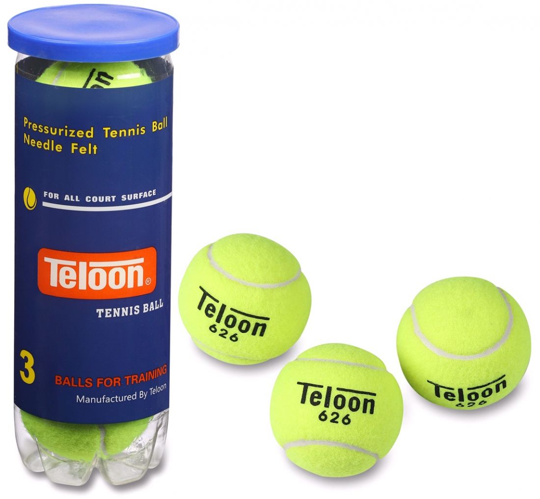 Мяч для большого тенниса Teloon T626 P3 (3шт в тубе)