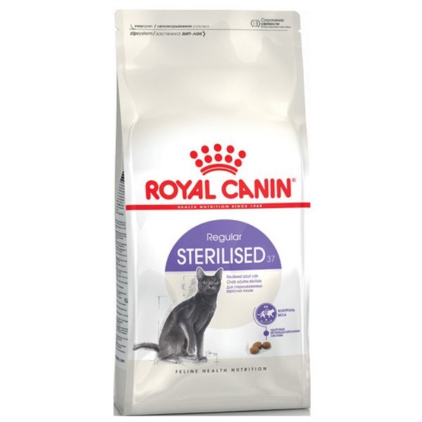 Сухой корм для стерилизованных кошек Royal Canin 37 профилактика избыточного веса 4кг