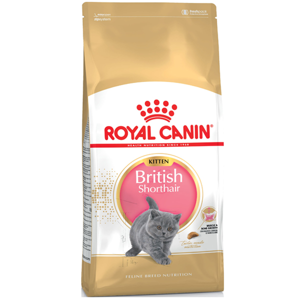 Сухой корм для котят Royal Canin Kitten British Shorthair породы британская короткошерстная с птицей