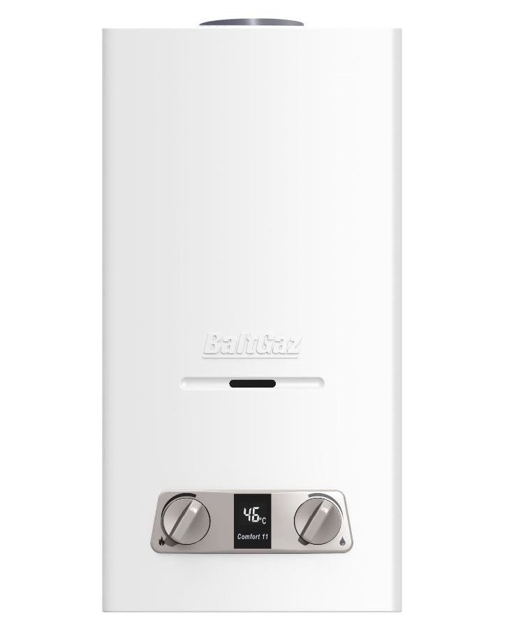 Проточный газовый водонагреватель BaltGaz Comfort 15, белый