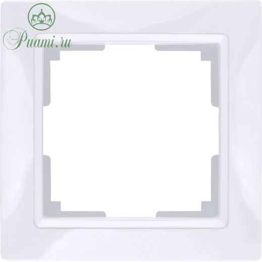 Рамка на 1 пост  WL03-Frame-01, цвет белый