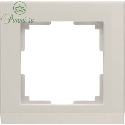 Рамка на 1 пост  WL04-Frame-01-ivory, цвет слоновая кость