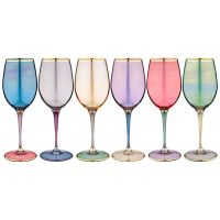 Набор бокалов для вина из 6 штук 380 мл "Premium colors"