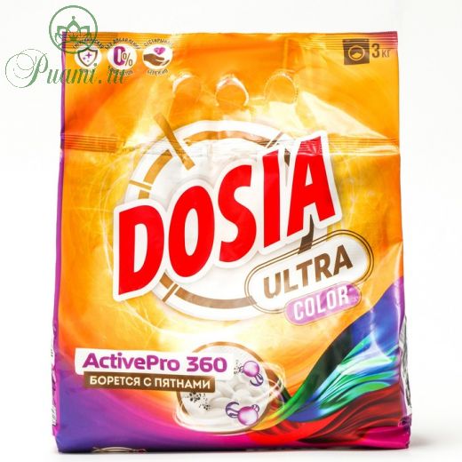 Порошок для автоматических стиральных машин и ручной стирки Dosia Ultra Color 3кг