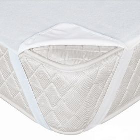 FE10091 Наматрасник для детской кроватки 120х60 см непромокаемый махровый с резинками-держателями (кант)
