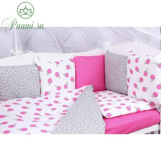 Комплект в кроватку Sweet, 15 предметов, бязь