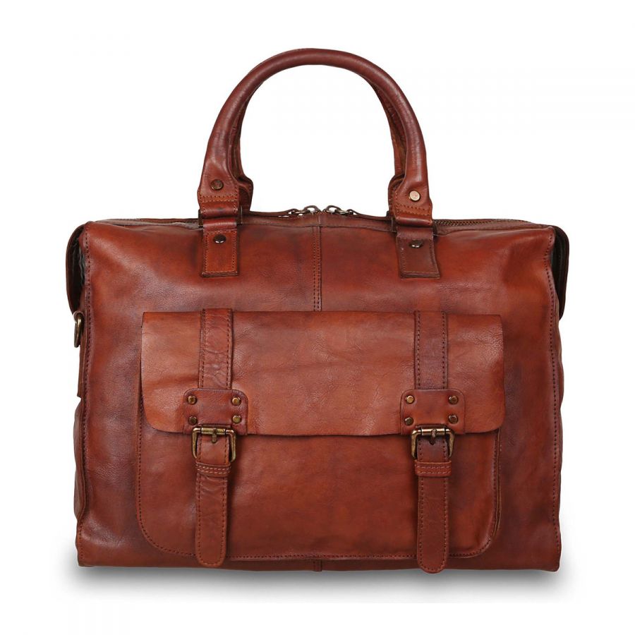 Дорожная кожаная сумка Ashwood Leather 7997